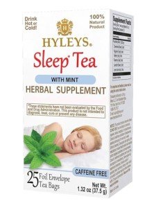 Hyleys Caffeine-Free Herbal Tea - Mint, Rosemary, Valerian Root, Lavender - 25 Tea Bags (12 Pack - 300 Tea Bags Total) - Calm Sleep Tea for a Relaxing Nightly Cup