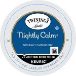 Twinings Nightly Calm Herbal Tea, Naturally Caffeine Free, Single Serve K-Cup Pods for Keurig, 24 Count (Pack of 4)