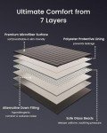 ZonLi Weighted Blanket (60''x80'', 20lbs, Queen Size Dark Grey) for Adults, High Breathability Heavy Blanket, Soft Material with Premium Glass Beads