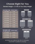 ZonLi Weighted Blanket (60''x80'', 20lbs, Queen Size Dark Grey) for Adults, High Breathability Heavy Blanket, Soft Material with Premium Glass Beads