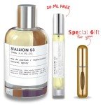 STORIES PERFUME Stallion 53 Eau De Parfum 100ml/3.4oz Unisex + 20ml Perfume FREE + Empty Travel Perfume Atomizer Gift - Herbal Earthy Woody Aromatic Fragrance Cologne for Women and Men