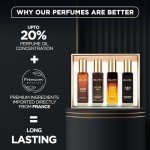 Men's Luxury Perfume Gift Set (4 x 0.68 fl. oz.) | Gifts for Men | Klub, Oud, CEO, Goat Perfume | Masculine, Woody, Citrusy, Aromatic perfumes for men
