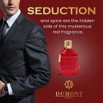 Dumont NITRO RED - 3.4oz - Eau De Parfum - Luxury Perfume for Men - Fruit, Woody, Floral & Masculine Fragrance - Long Lasting Cologne Mist & Body Spray - for Him