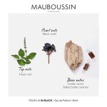 Mauboussin - Pour Lui In Black 100ml (3.3 Fl Oz) - Eau de Parfum for Men - Woody & Oriental Scents