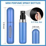 IMPORX 9 Pack 5ml Perfume Travel Refillable Mini Spray Bottles Atomizer Travel Perfume Bottle Refillable Empty Small Mister Spray Bottle for Travel Accessories