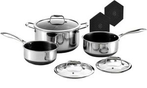 HexClad 6-Piece Hybrid Nonstick Cookware Set
