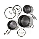 HexClad 12-Piece Hybrid Stainless Steel Cookware Set