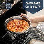 Deluxe 5-Piece Nonstick Fry Pan Set with Lids