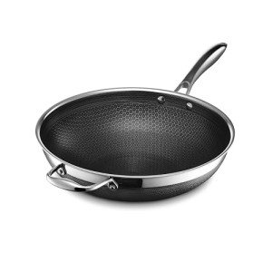 30 cm HexClad Nonstick Hybrid Wok with Cool Handle