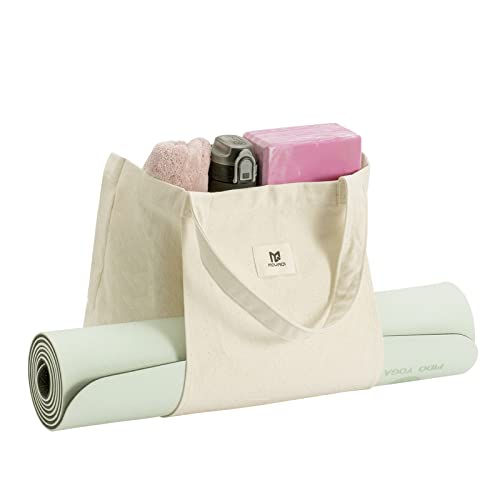 Moyaqi Canvas Yoga Mat Carrier Tote Bag