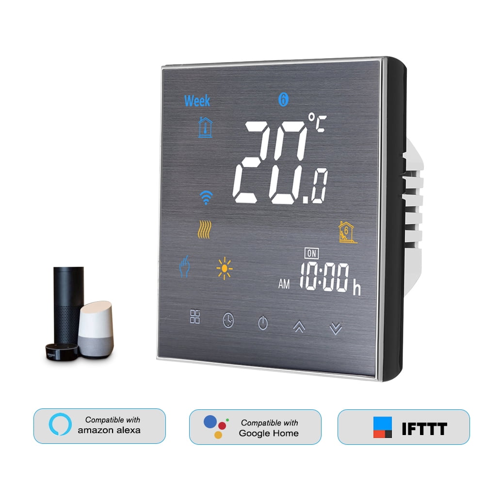 WiFi Smart Thermostat with Voice Control, Large LCD