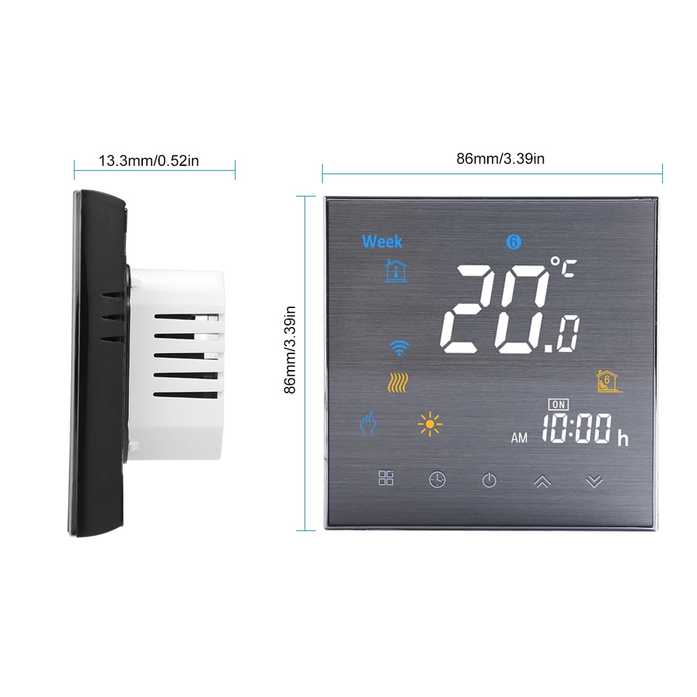 WiFi Smart Thermostat with Voice Control, Large LCD