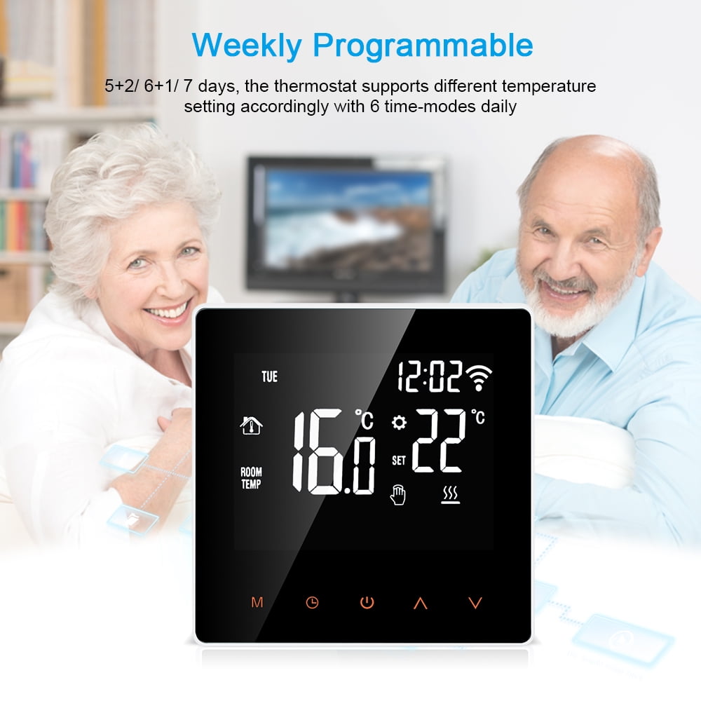 Smart Wi-Fi Thermostat with APP Control and Touch Screen