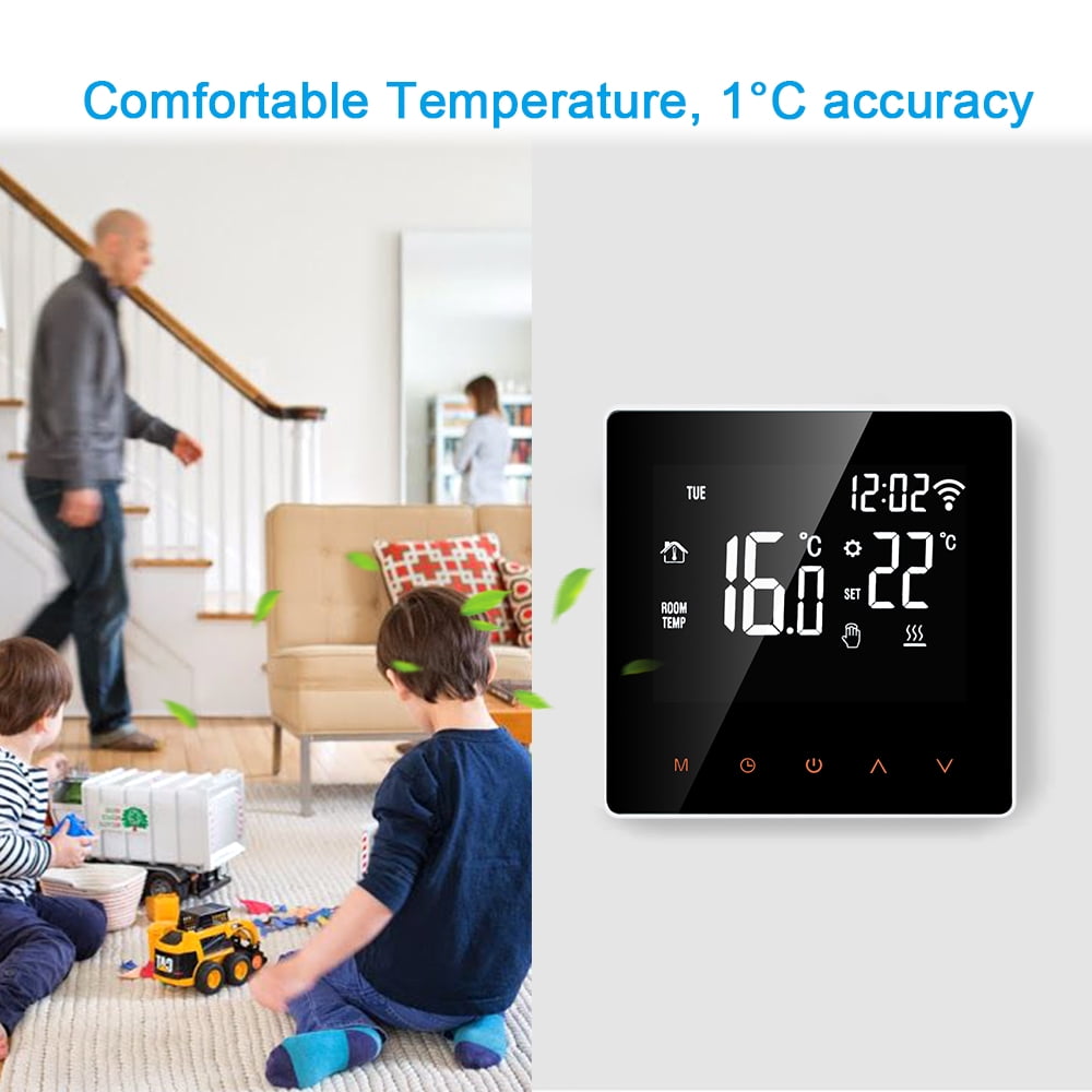 Smart Wi-Fi Thermostat with APP Control and Touch Screen