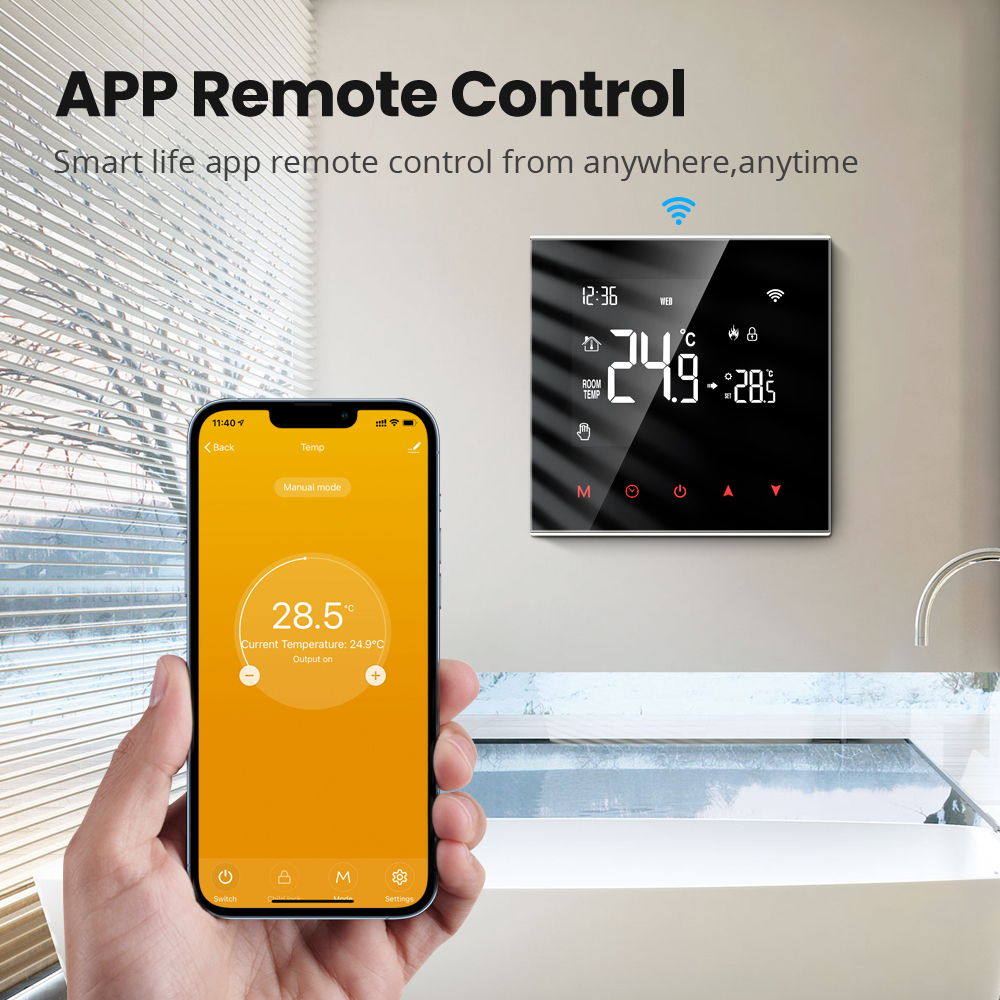 AVATTO Smart WiFi/ZigBee Thermostat for Alexa/Google Home