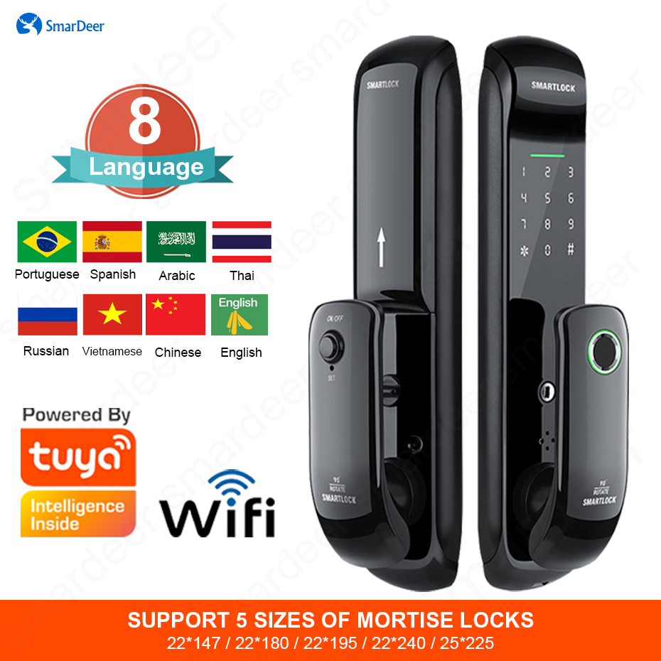SmarDeer Wifi Fingerprint Smart Lock