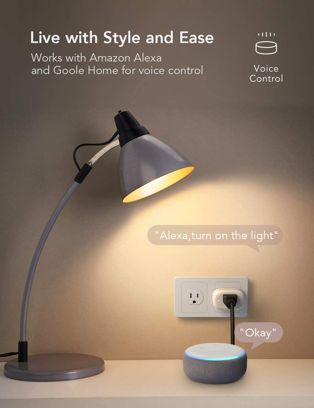 Nooie Smart Plug Pack Voice Control