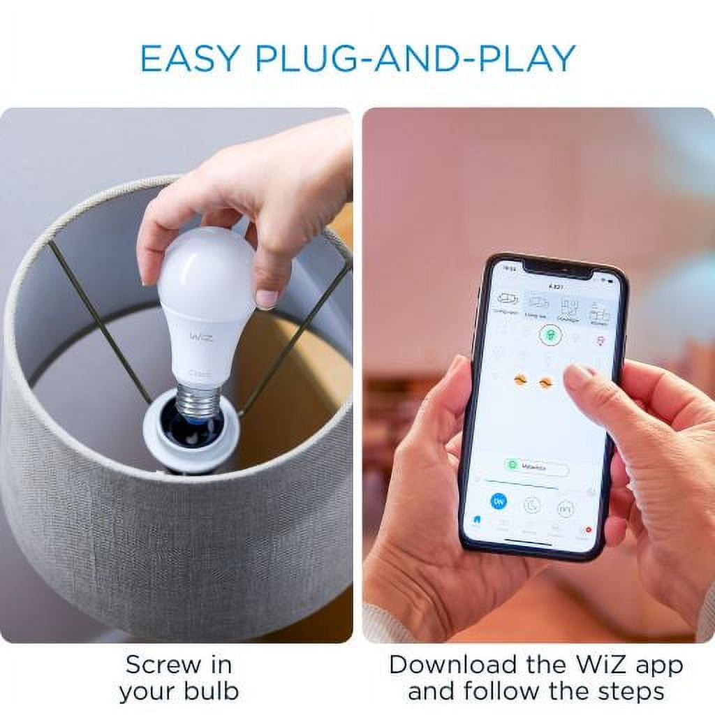 Smart Wi-Fi LED Light Bulb Set - 4 Pack