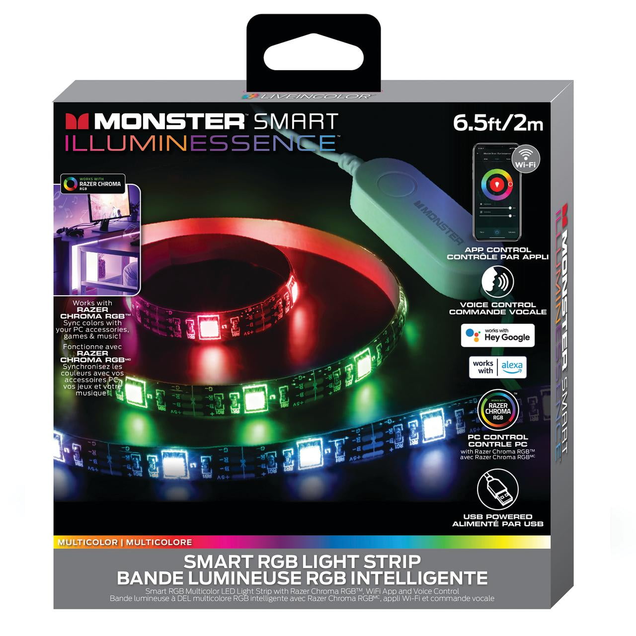 Smart LED Light Strip with App and Voice Control