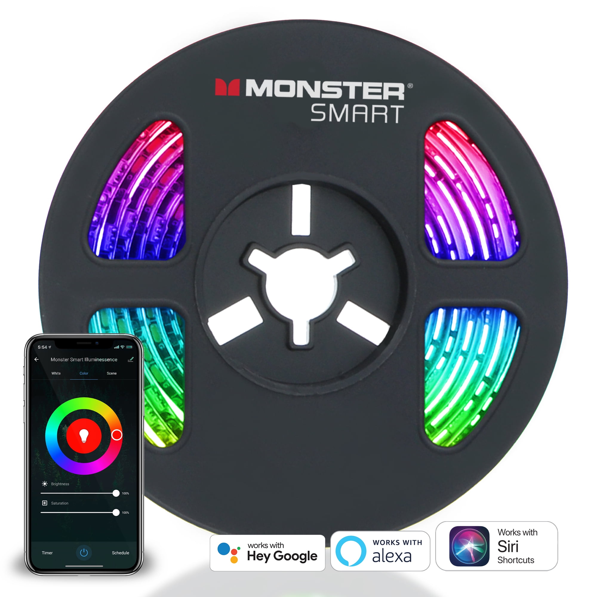 Smart LED Light Strip with App and Voice Control