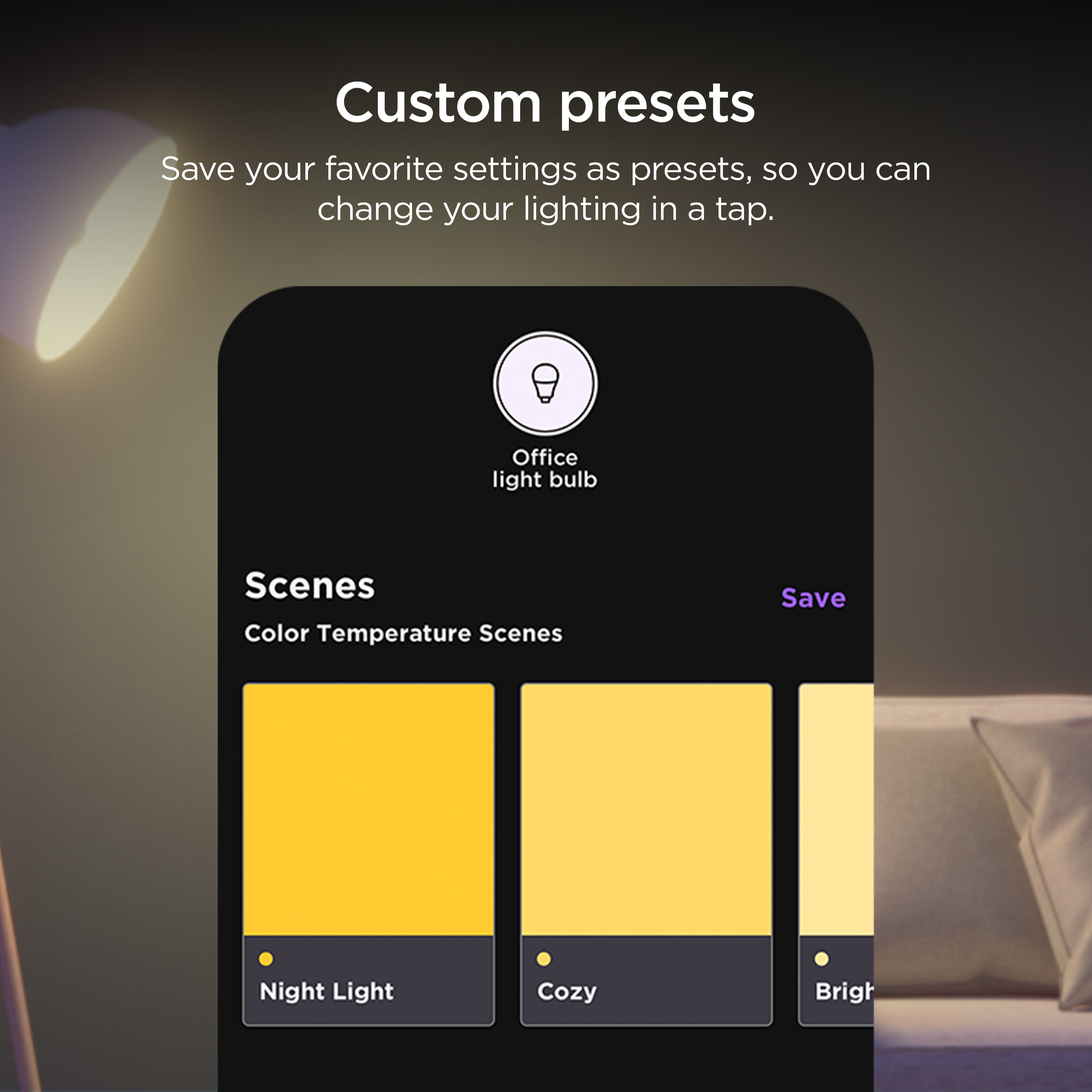 Roku Smart Home Adjustable Brightness White Bulbs 4-Pack