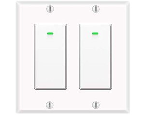 WiFi Alexa Compatible Smart Light Switches (2Pack)