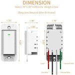 WiFi Alexa Compatible Smart Light Switches (2Pack)