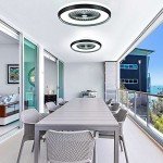 Smart Bladeless Ceiling Fan with LED Lighting