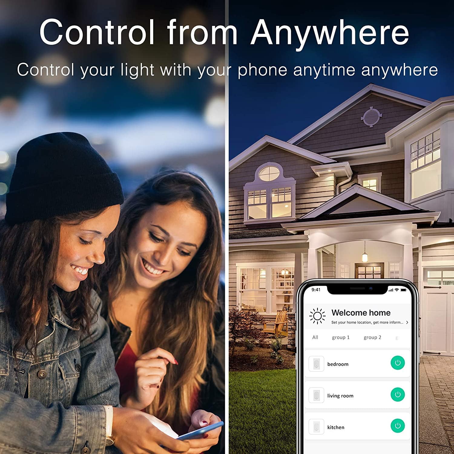 Gosund White WiFi Smart Light Switch