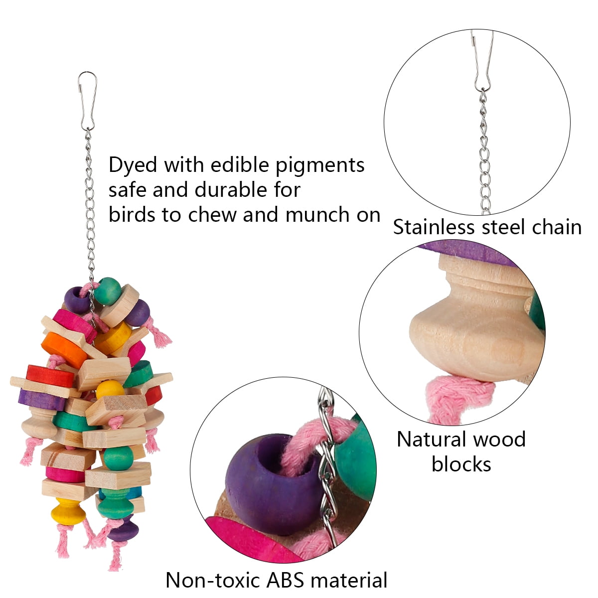 DIY Adjustable Height Parrot Chewing Toy
