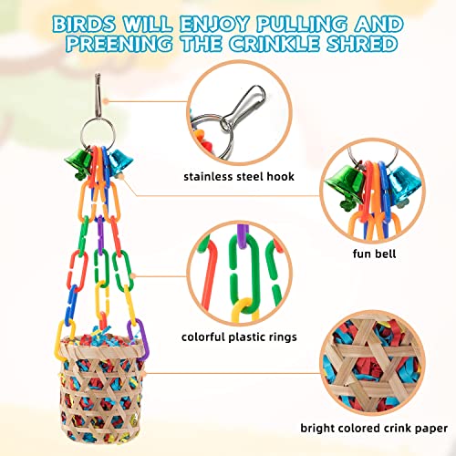 Colorful Shredder Toys for Parrots