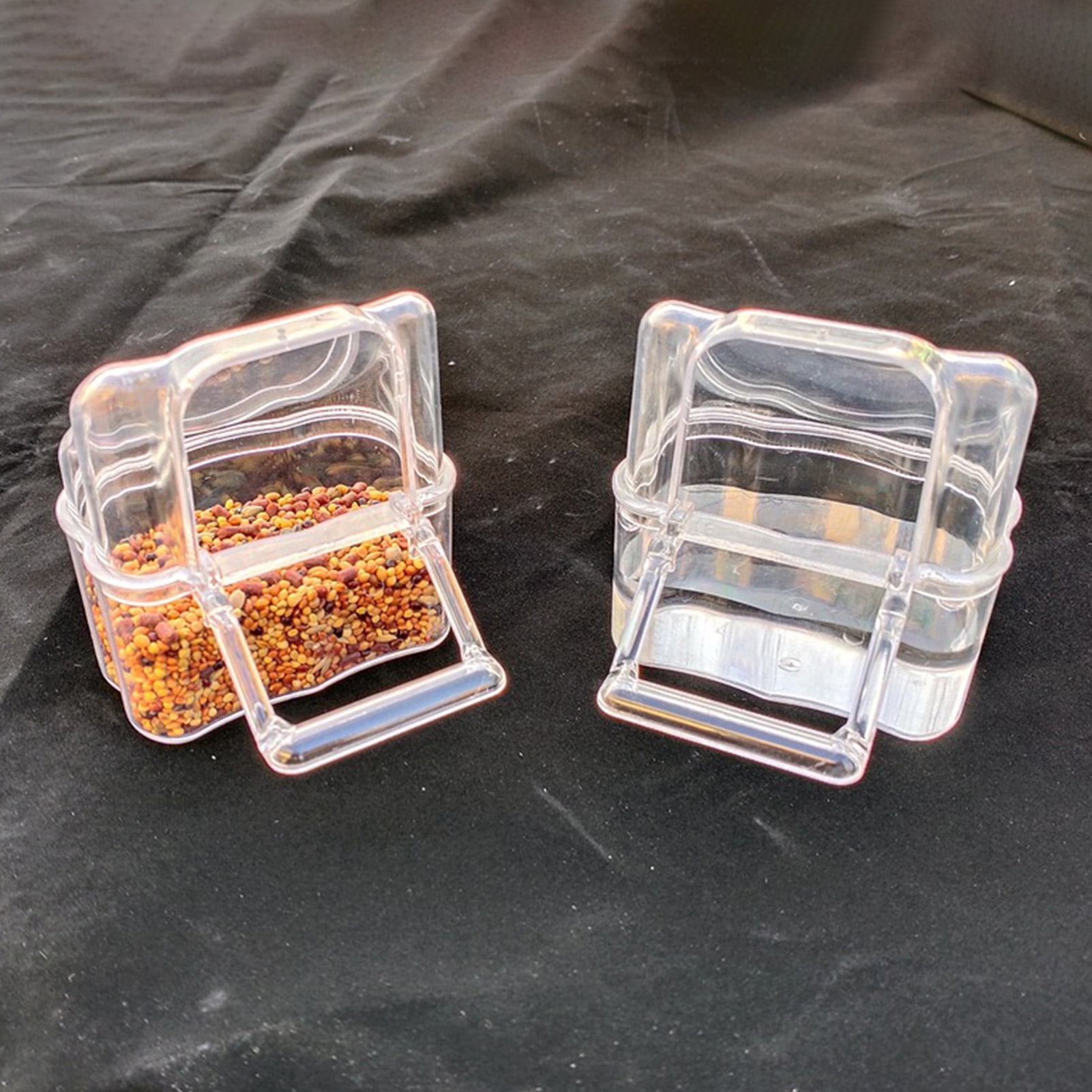 Large Capacity Parrot Feeder with Transparent Bowl