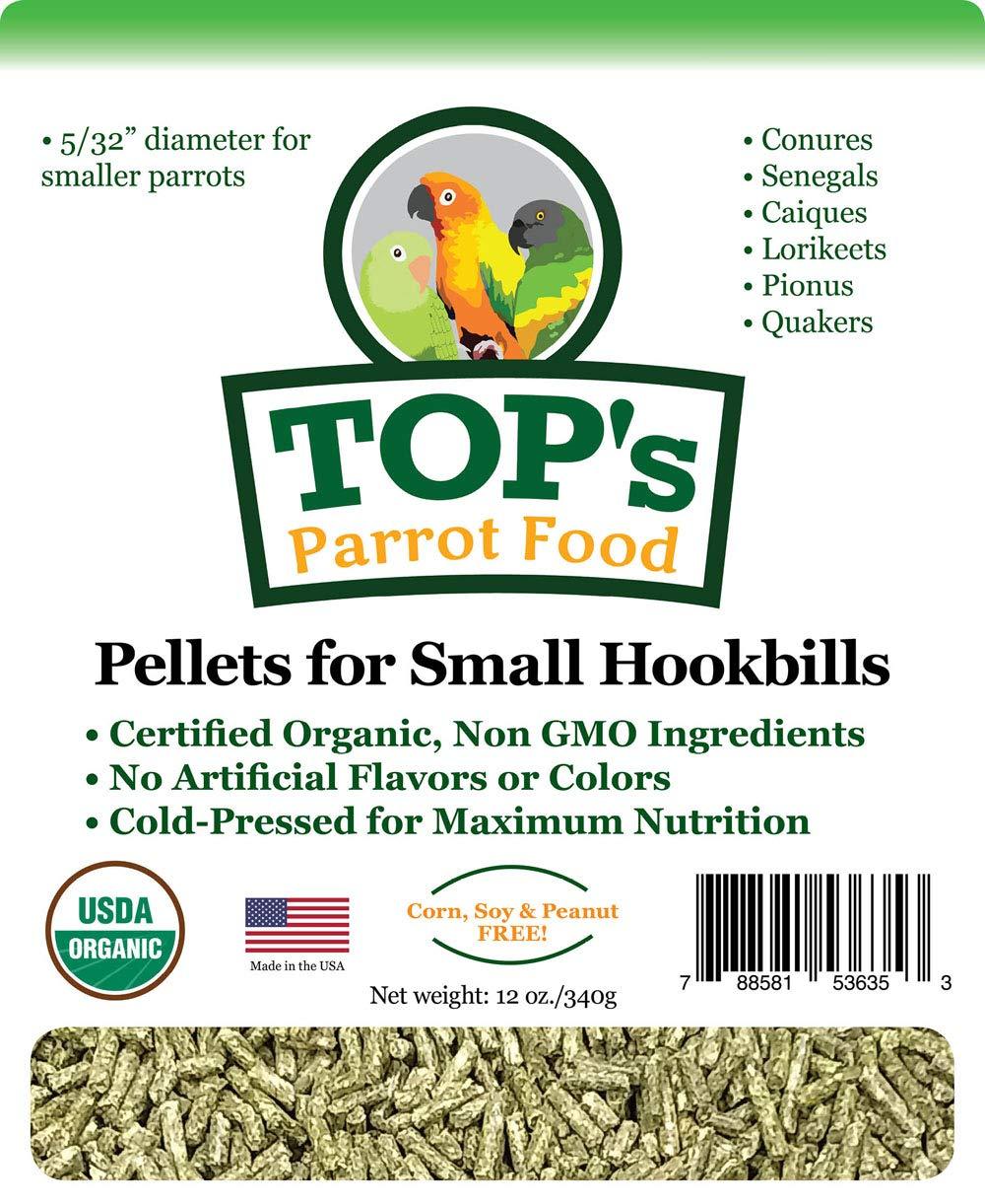 USDA Organic TOP's Parrot Food Pellets - 12oz