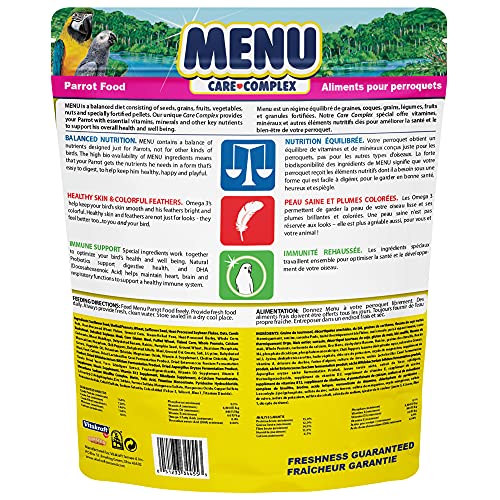 Premium Vitamin-Fortified Parrot Food for Large Birds