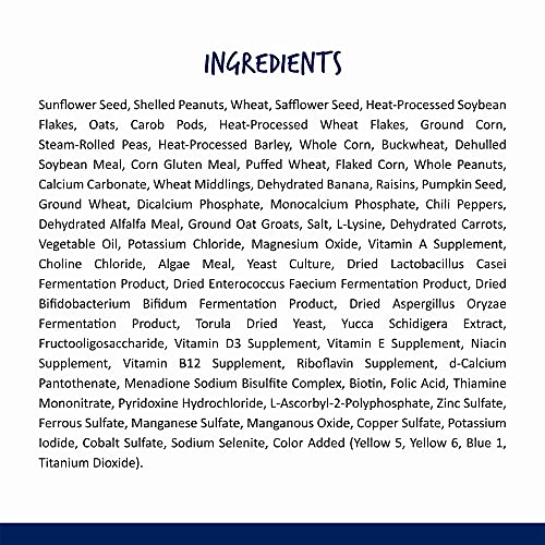 Premium Vitamin-Fortified Parrot Food for Large Birds