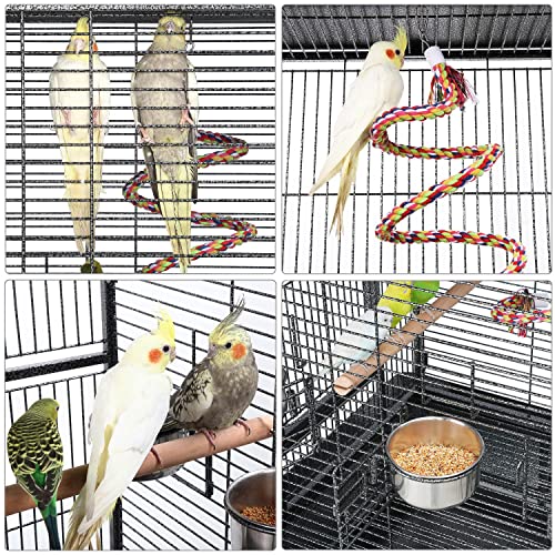 Rolling Parrot Cage - Play Top Stand Included