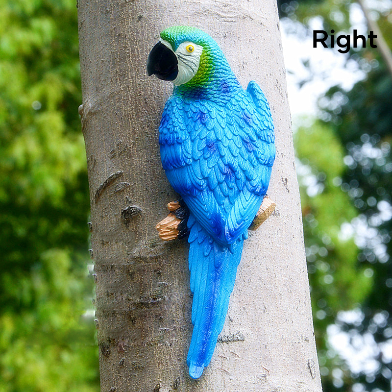 Realistic Hanging Parrots Statue for Home Decor