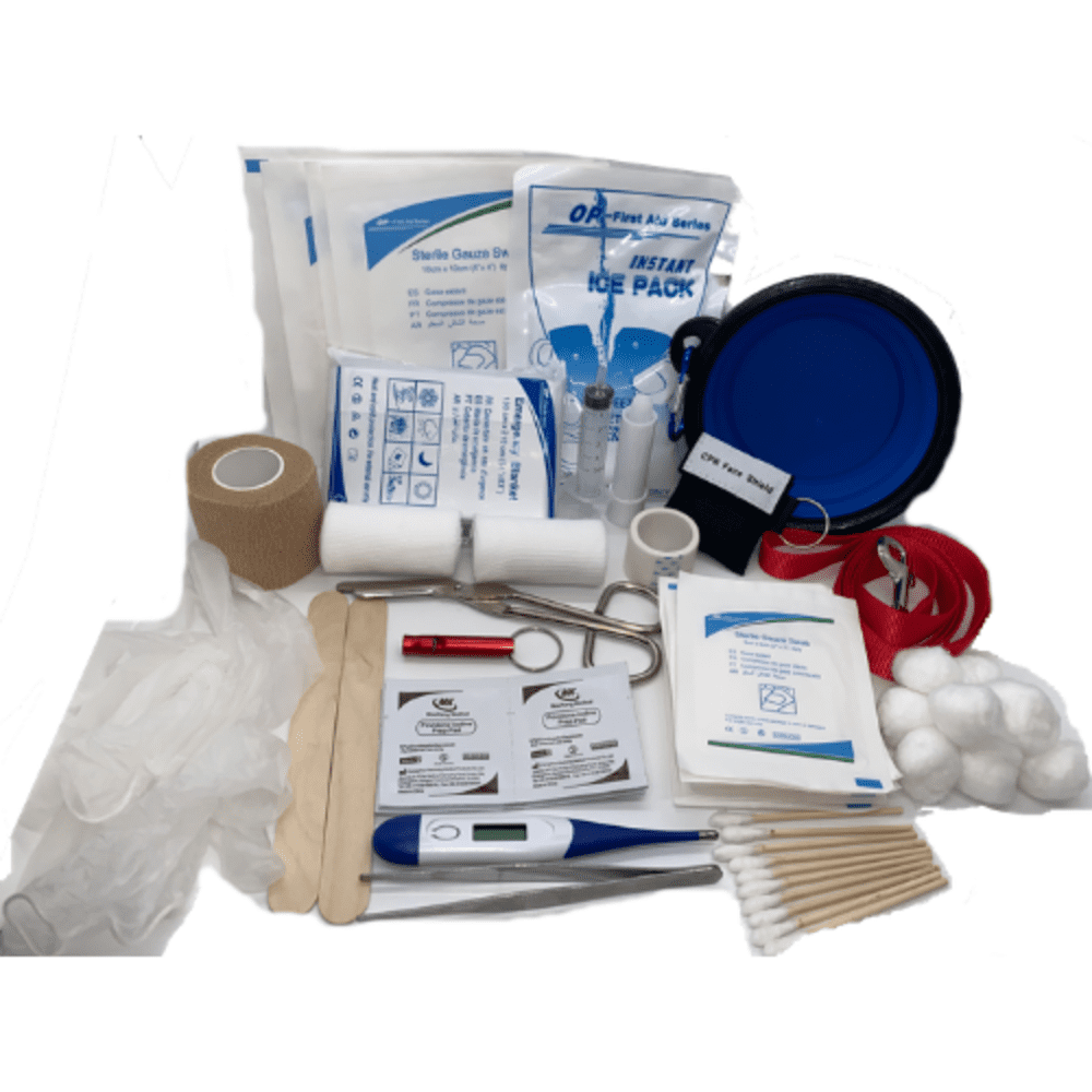 Deluxe Pet First Aid Kit 60 pc Veterinarian Approved