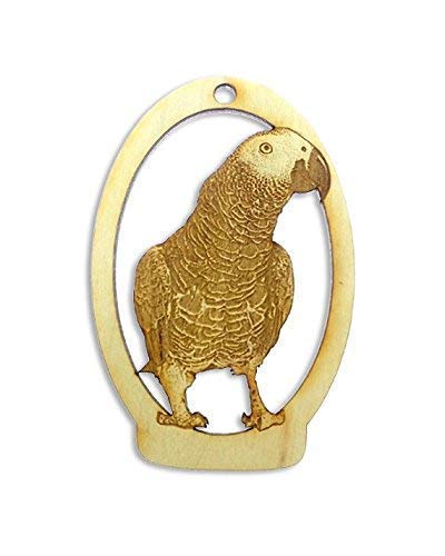 Personalized African Grey Ornament - Parrot Christmas Ornament