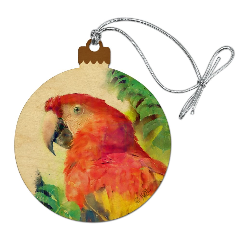 Tropical Macaw Parrot Christmas Tree Ornament