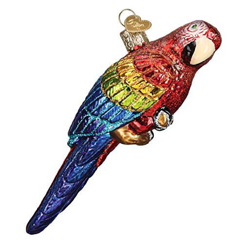 Parrot Bird Watcher Glass Ornaments for Christmas Tree