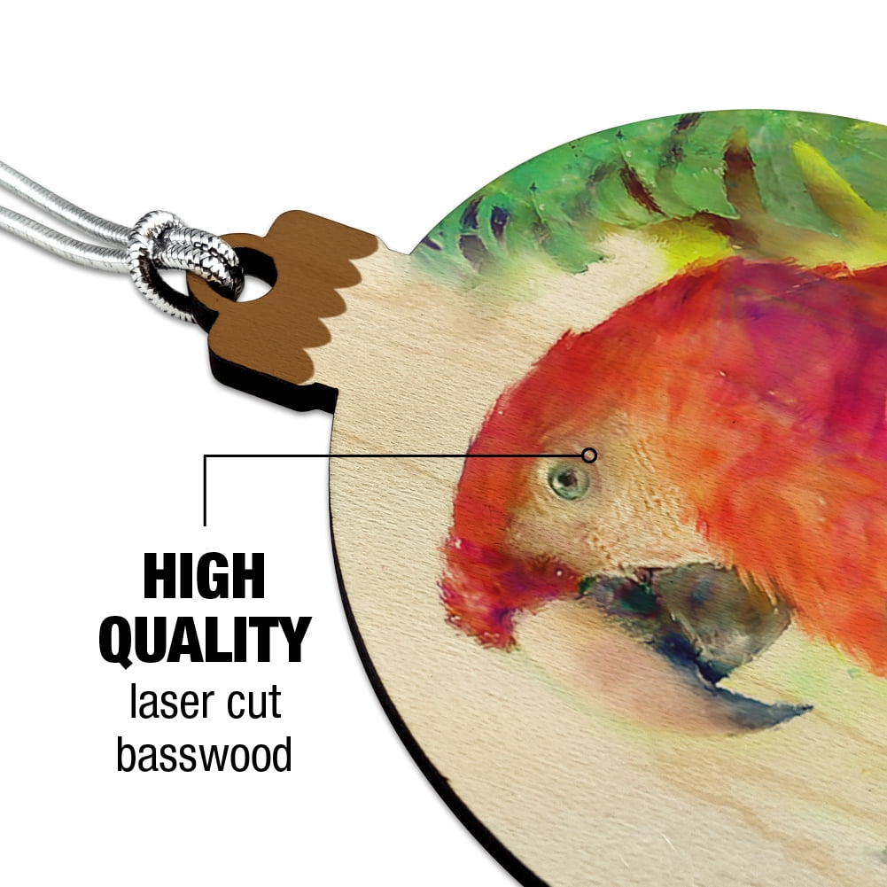 Tropical Macaw Parrot Christmas Tree Ornament