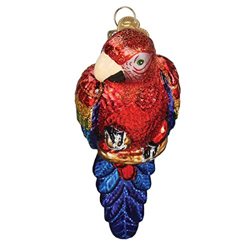 Parrot Bird Watcher Glass Ornaments for Christmas Tree