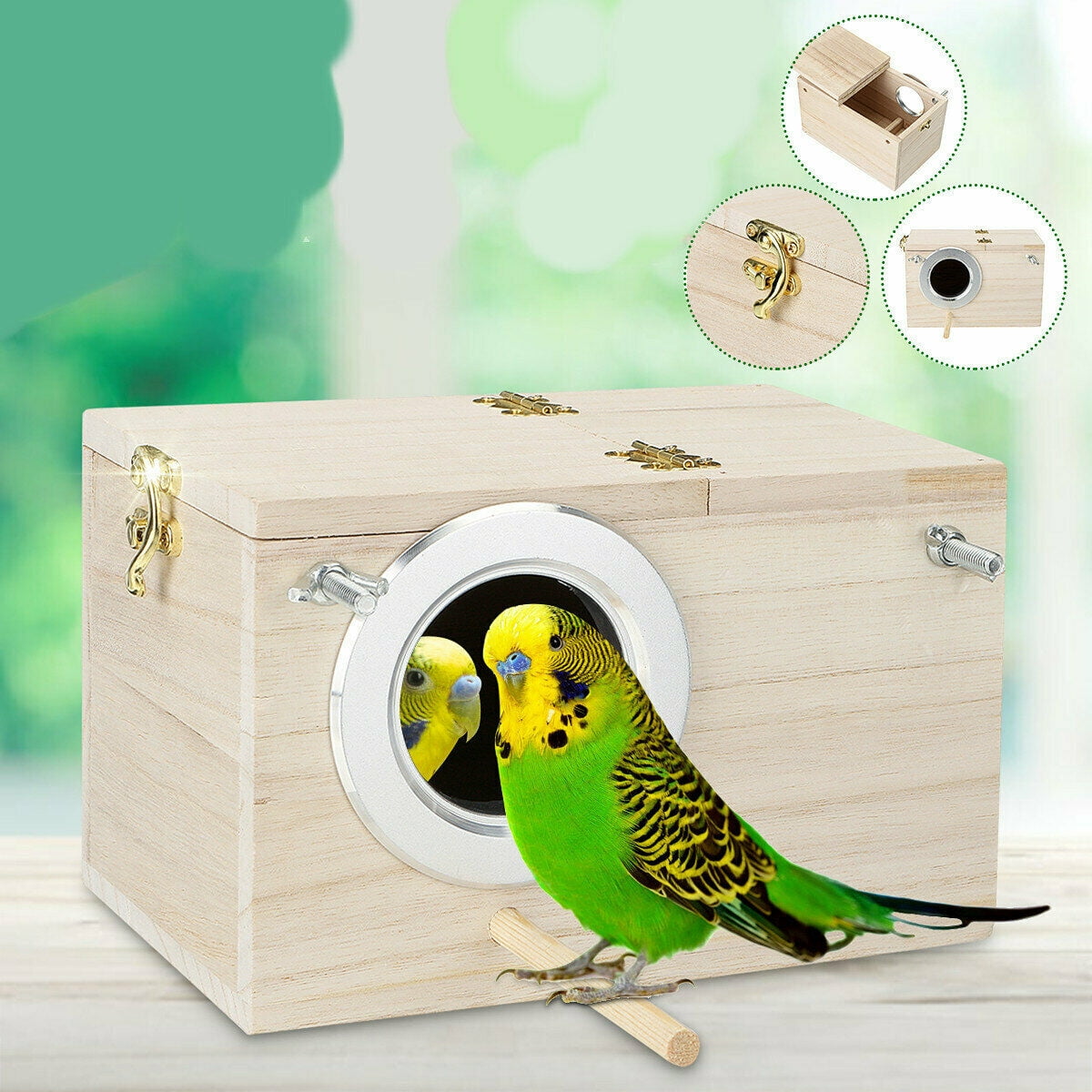 Wooden Parrot Nesting Box for Breeding