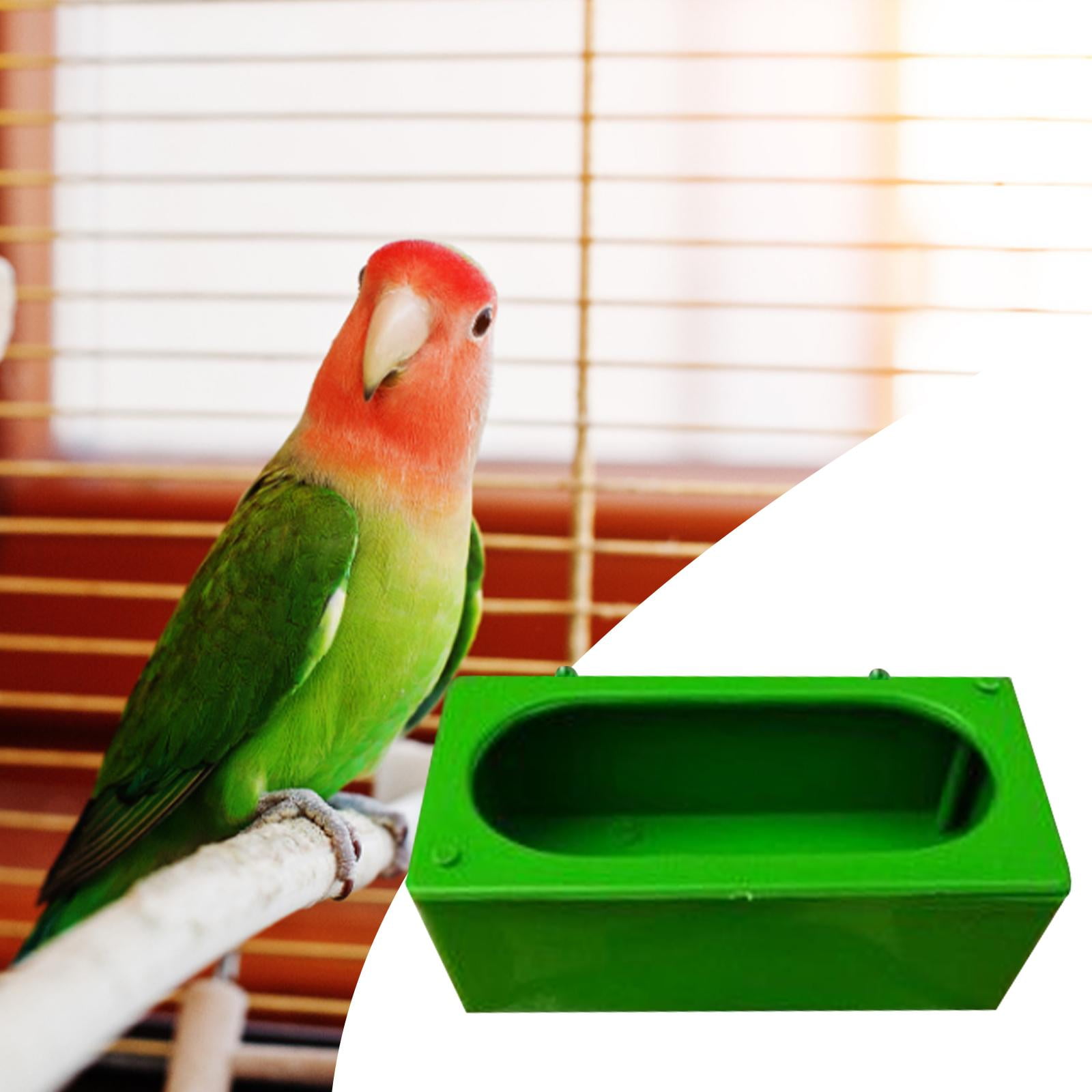 Bird Feeding Dish Cups Parrot Food Bowl, Water Bowl for Parakeet African Greys Cockatiels Lovebird Budgie Chinchilla ,