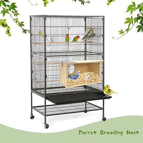 Acrylic/Wooden Parakeet Bird Breeding Box House