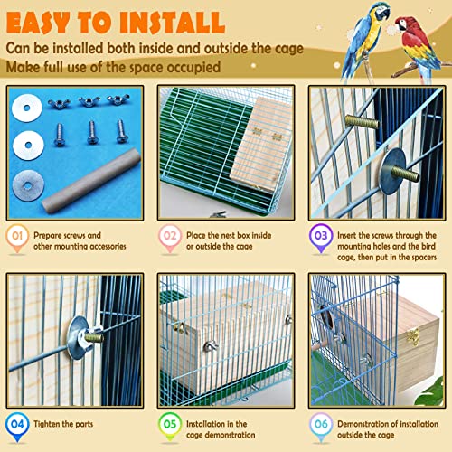 Bird Breeding Nest Box for Parrots