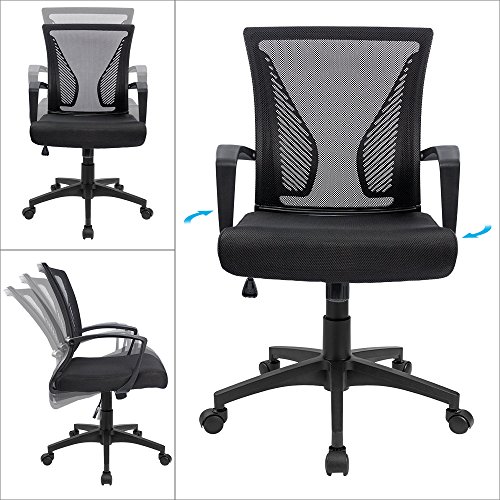 Ergonomic Boucle Home Office Chair with Lumbar Support