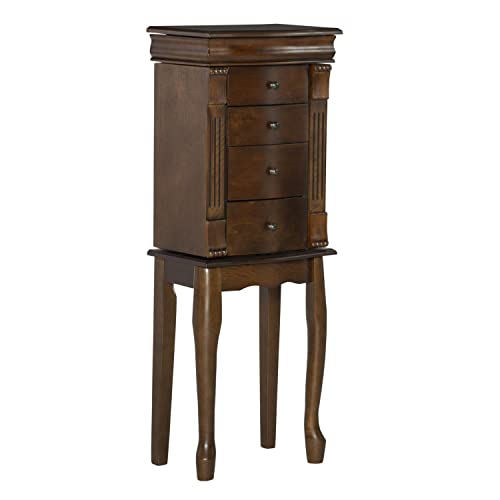 Elegant Louis Philippe Nussbaum Boucle Jewelry Armoire