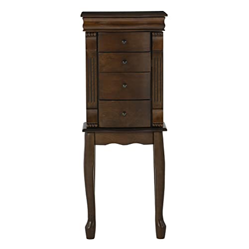Elegant Louis Philippe Nussbaum Boucle Jewelry Armoire